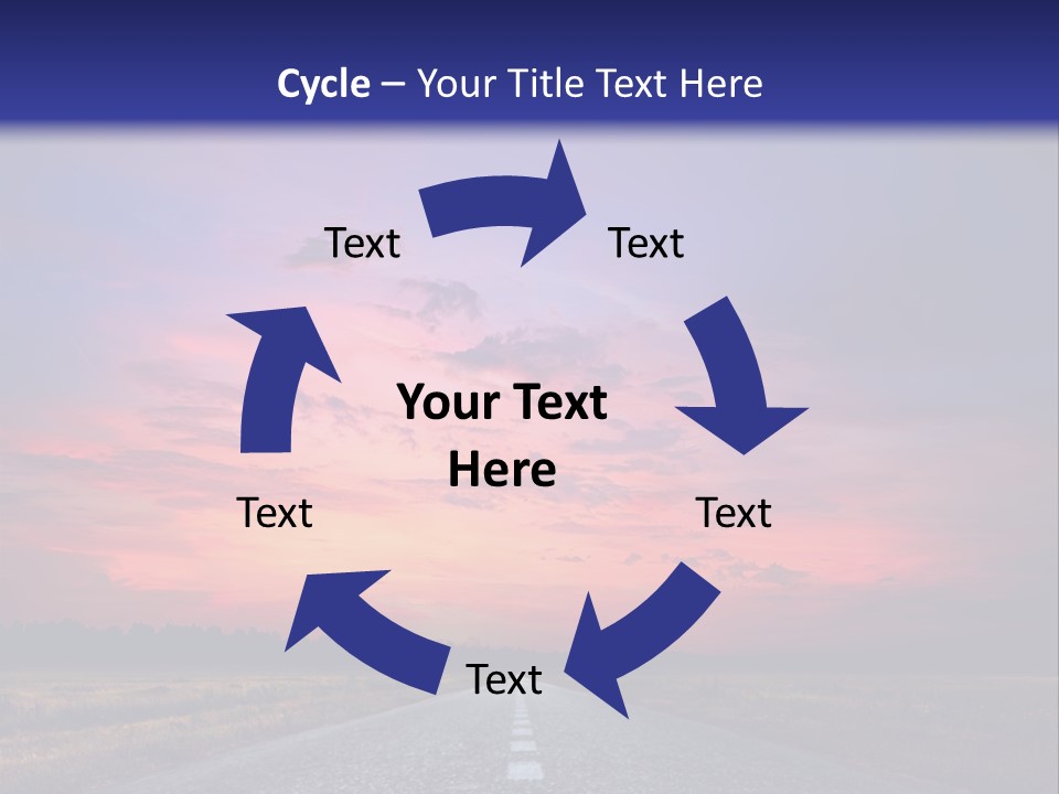 Road Career Drive PowerPoint Template