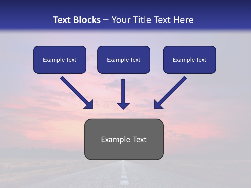 Road Career Drive PowerPoint Template