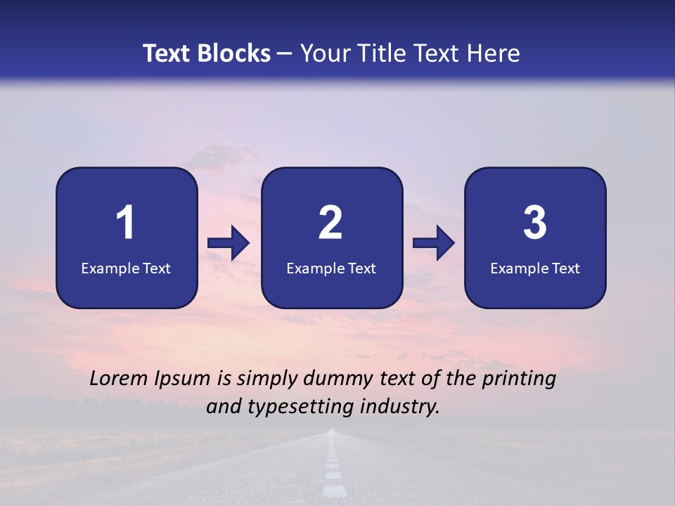 Road Career Drive PowerPoint Template