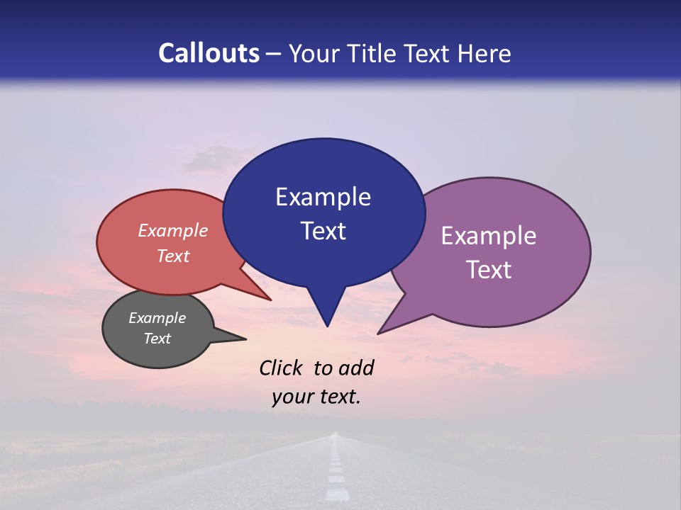 Road Career Drive PowerPoint Template