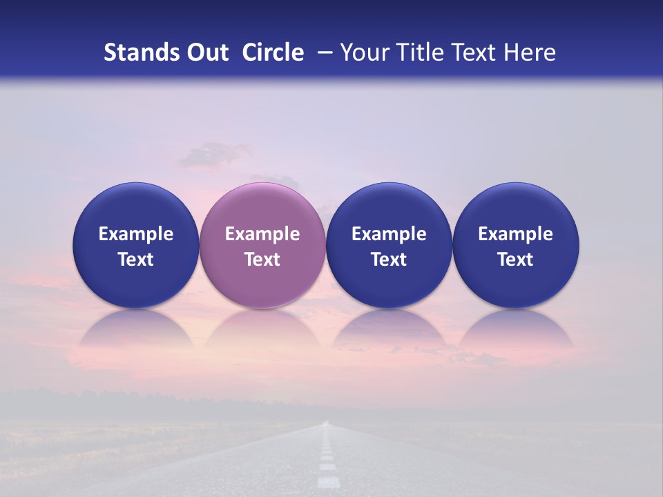 Road Career Drive PowerPoint Template