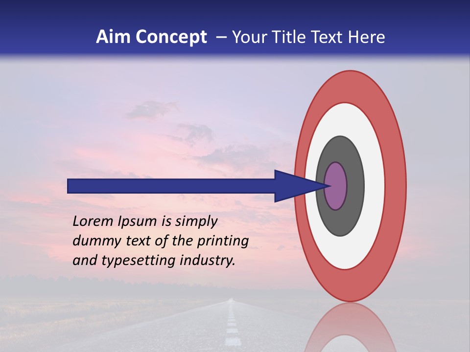 Road Career Drive PowerPoint Template