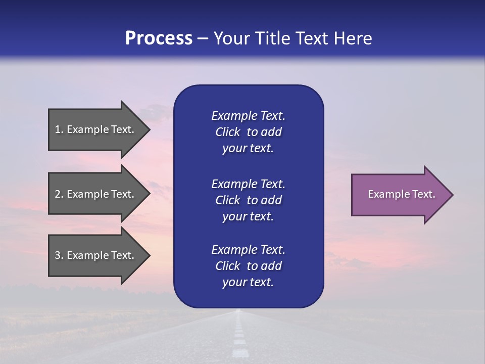 Road Career Drive PowerPoint Template