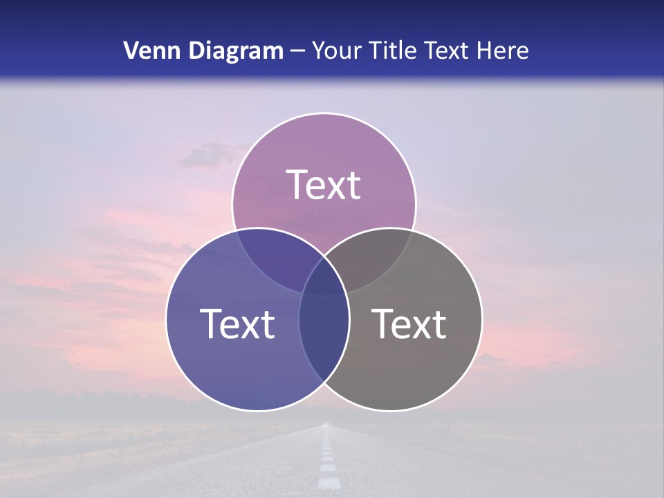 Road Career Drive PowerPoint Template