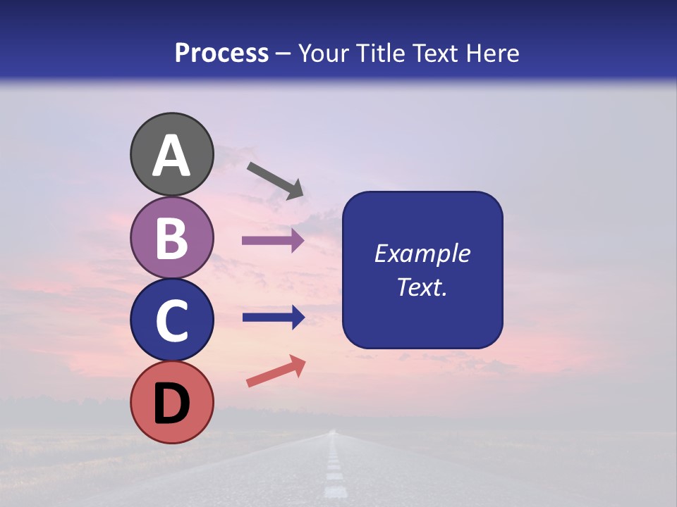 Road Career Drive PowerPoint Template
