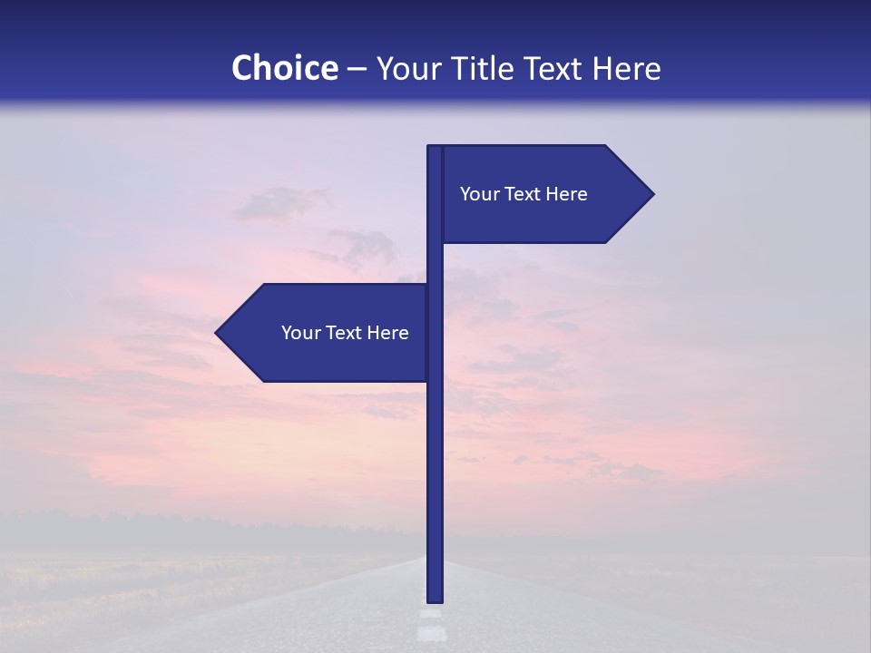 Road Career Drive PowerPoint Template