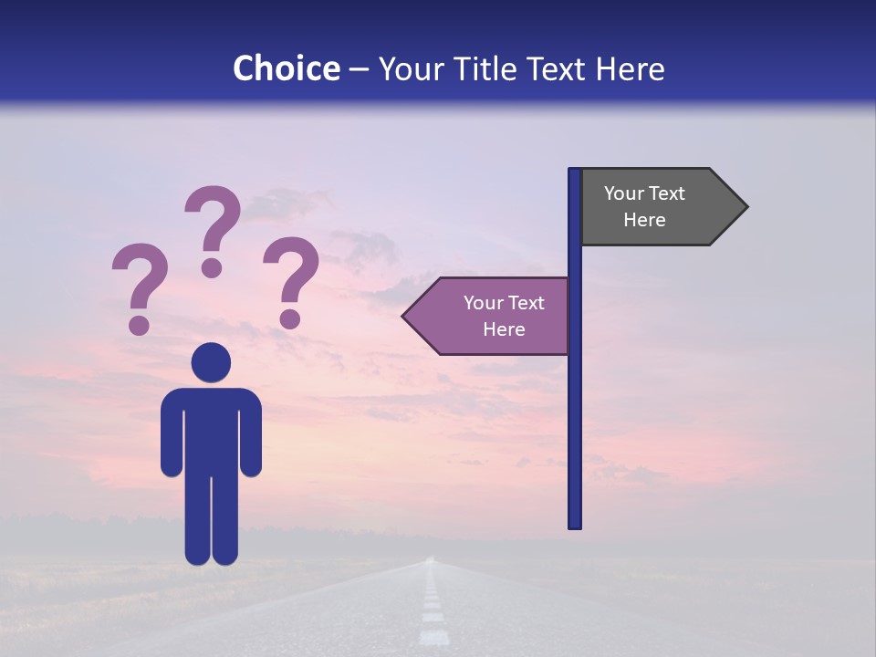 Road Career Drive PowerPoint Template