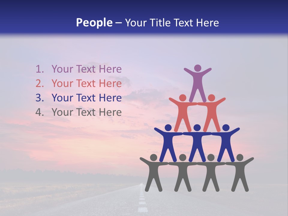 Road Career Drive PowerPoint Template