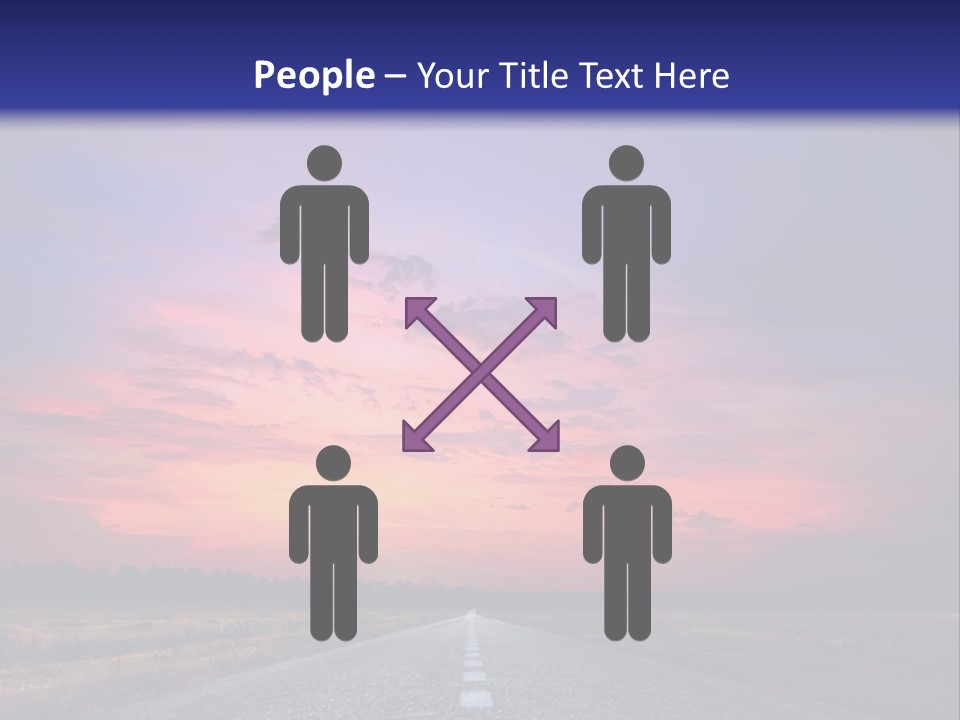 Road Career Drive PowerPoint Template