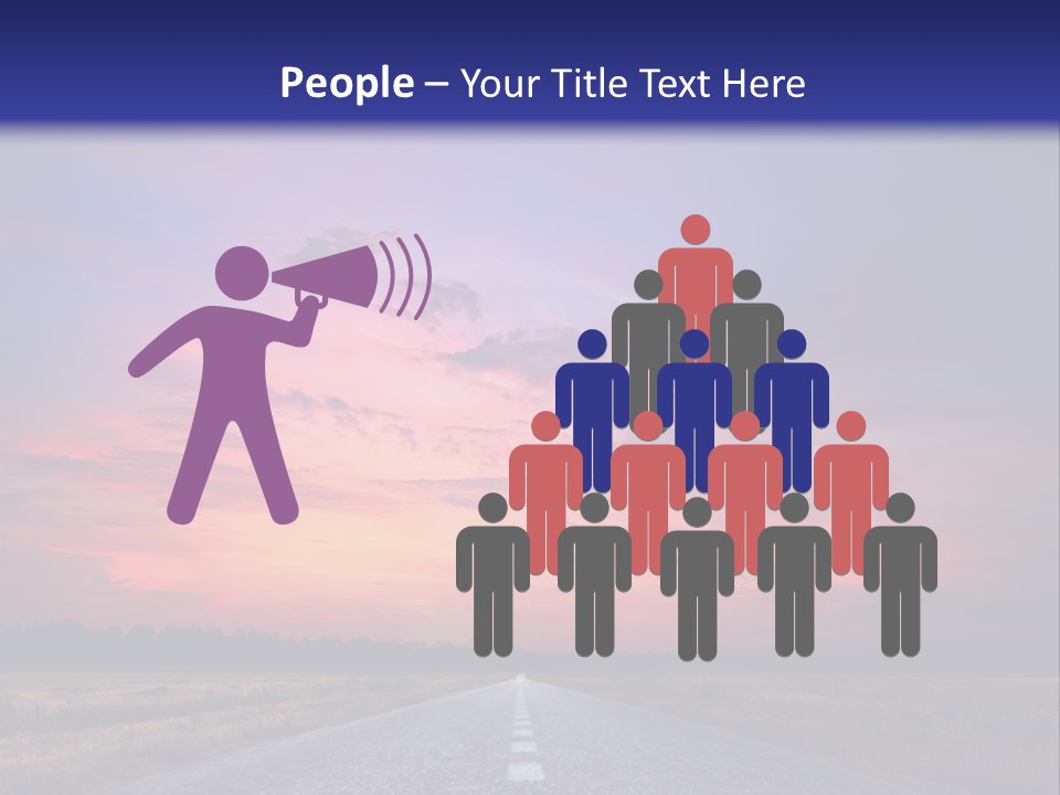 Road Career Drive PowerPoint Template