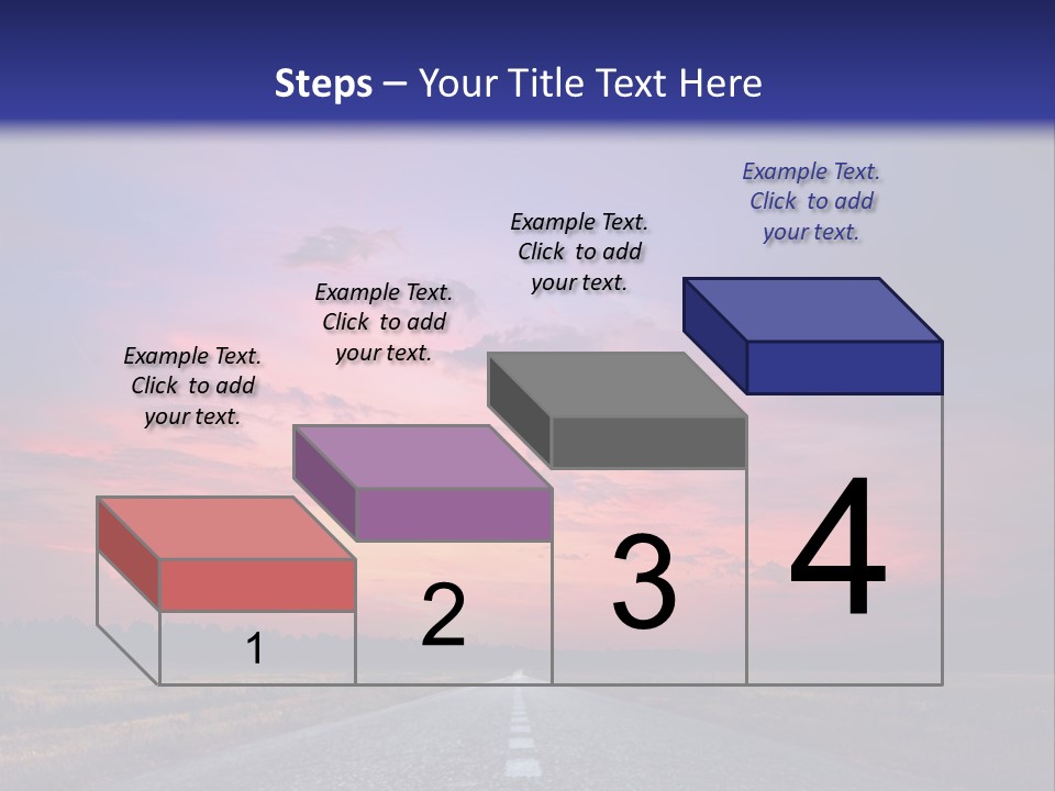 Road Career Drive PowerPoint Template