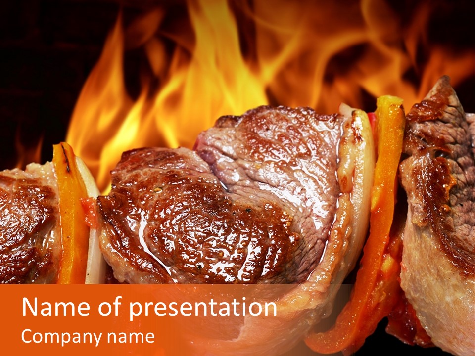 Meat Green Light PowerPoint Template