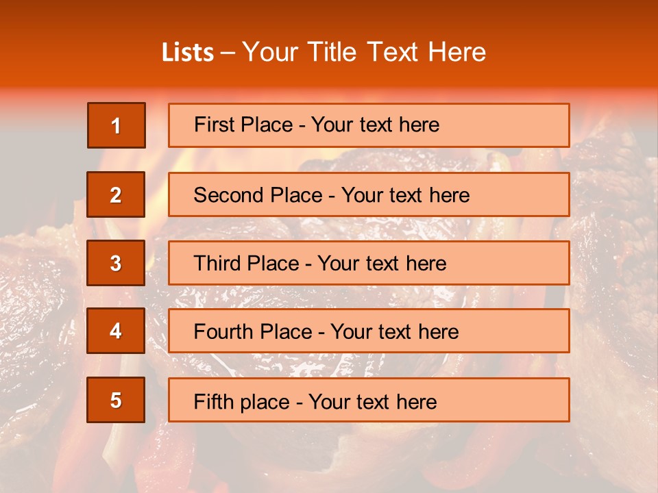 Meat Green Light PowerPoint Template
