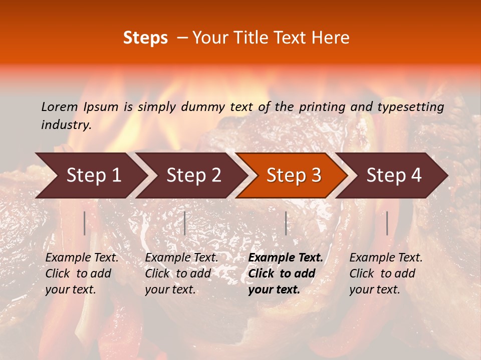 Meat Green Light PowerPoint Template