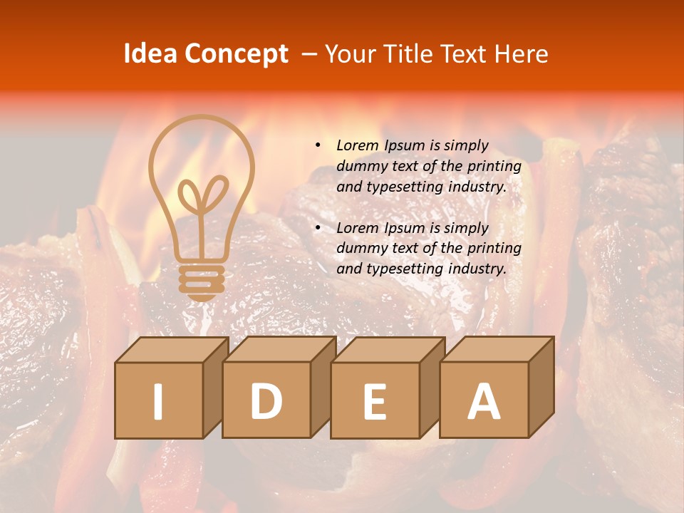 Meat Green Light PowerPoint Template