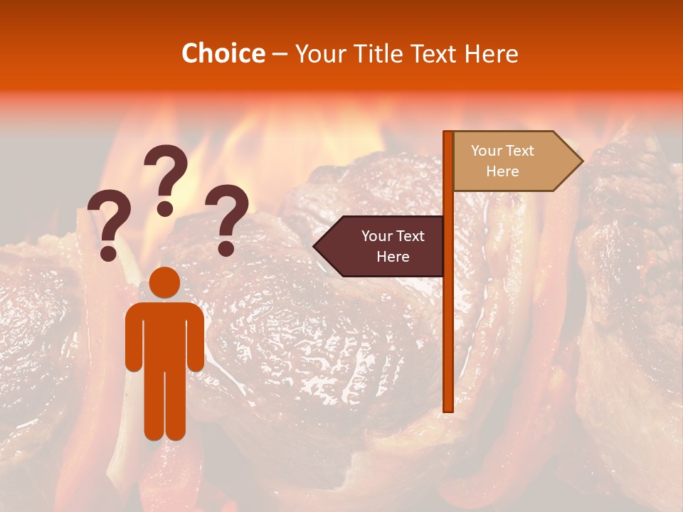 Meat Green Light PowerPoint Template