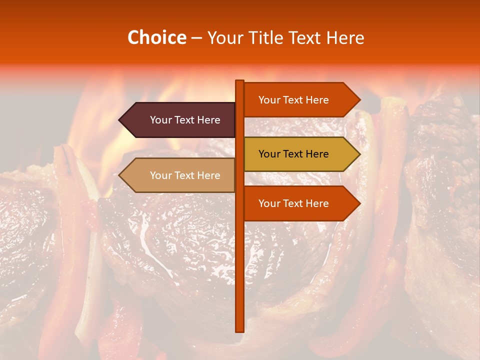 Meat Green Light PowerPoint Template