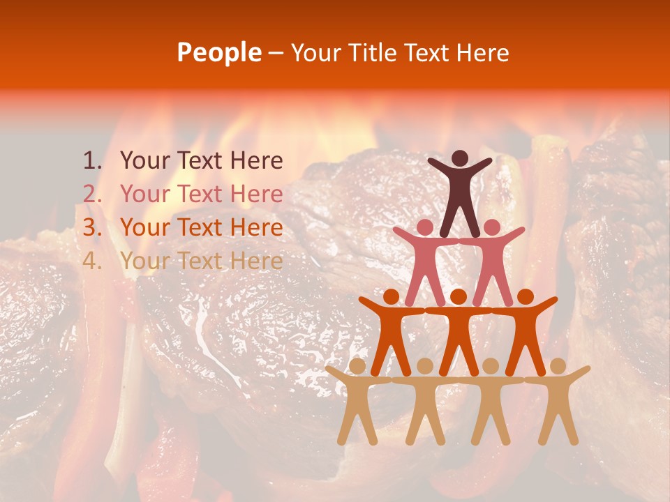 Meat Green Light PowerPoint Template