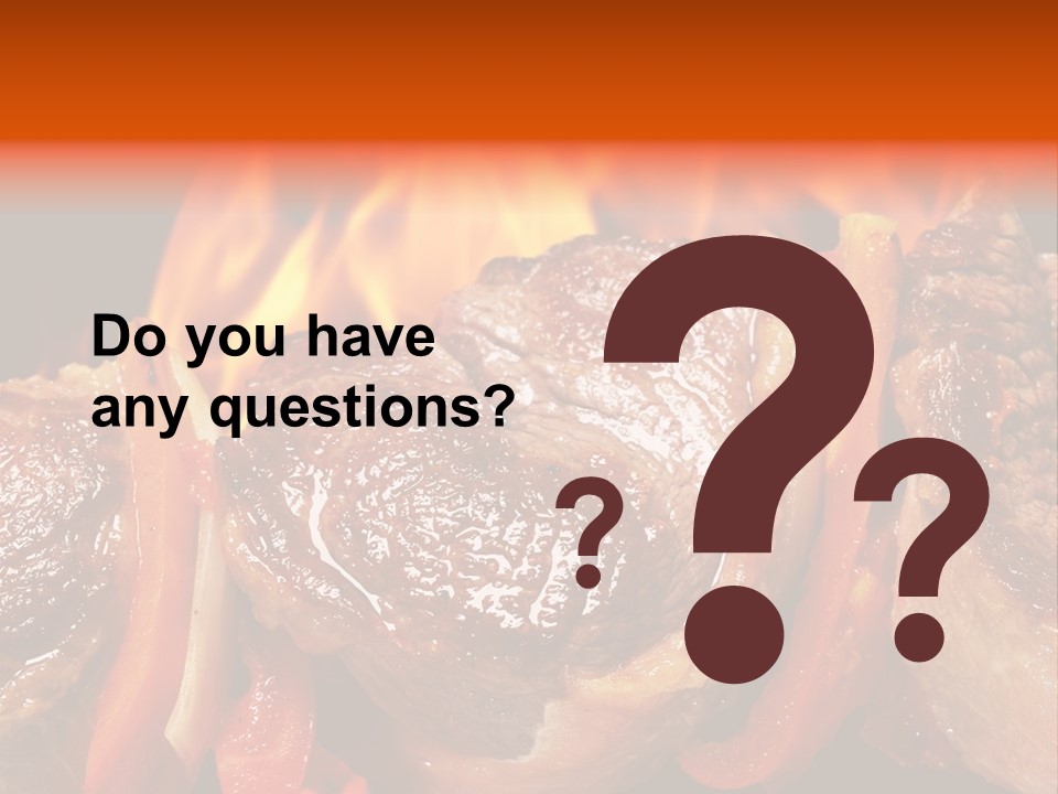 Meat Green Light PowerPoint Template