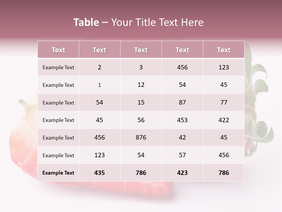 Fruity Freshness Ripe PowerPoint Template