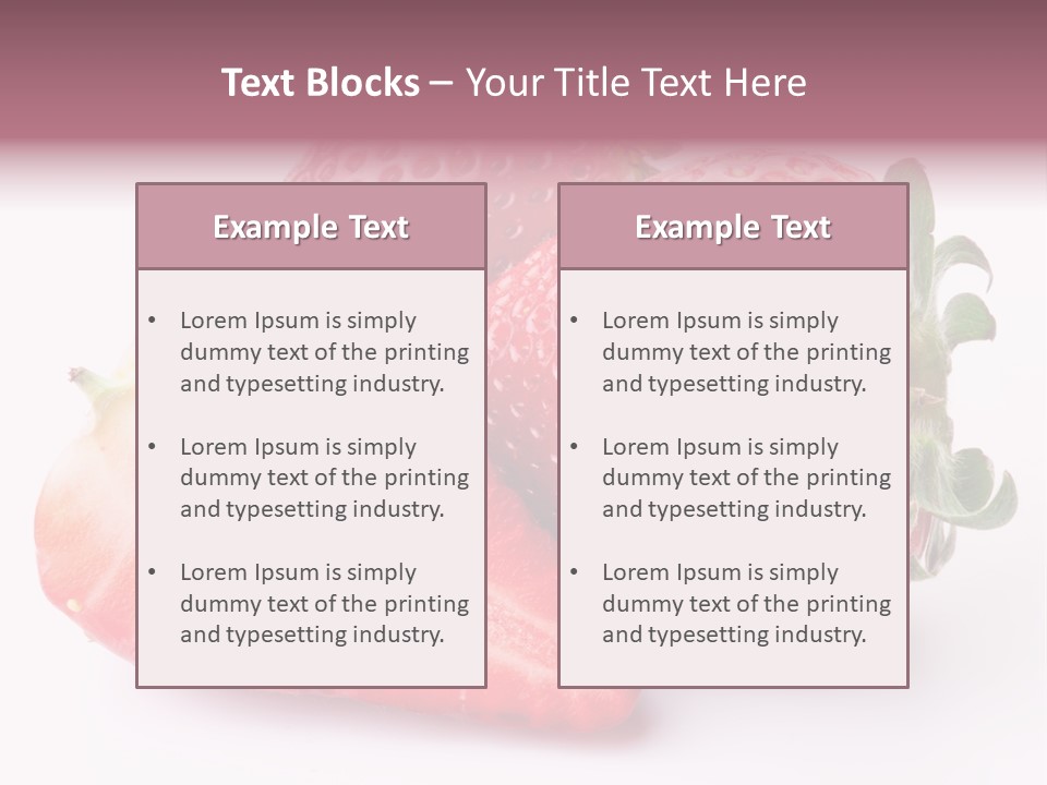 Fruity Freshness Ripe PowerPoint Template
