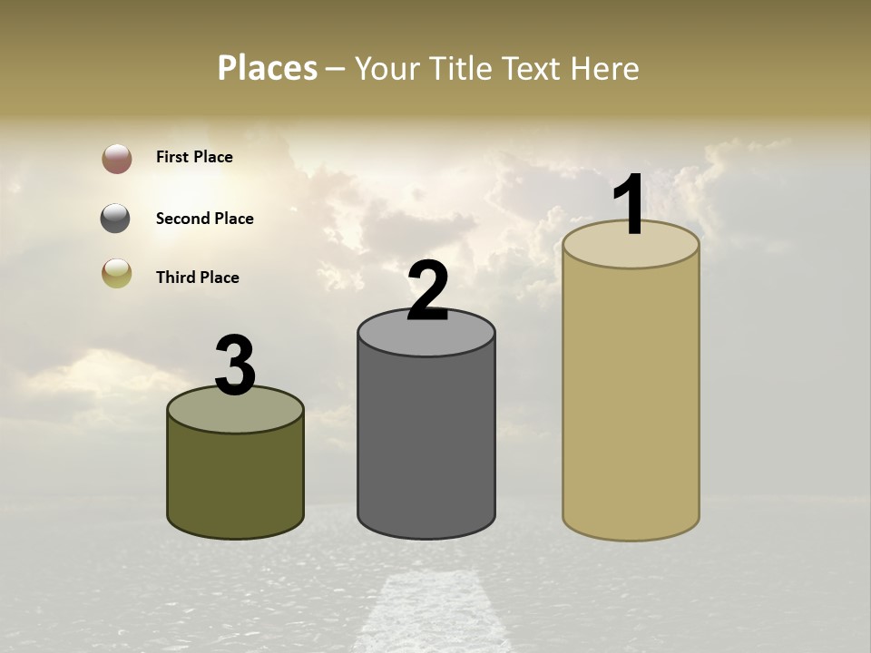 Way Tarmac Perspective PowerPoint Template