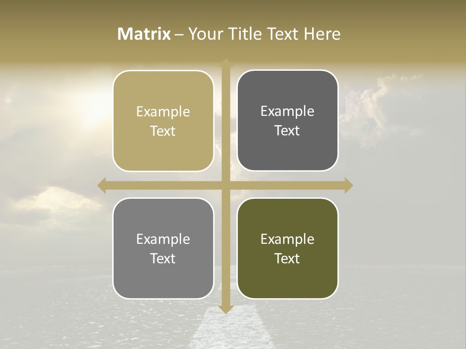 Way Tarmac Perspective PowerPoint Template