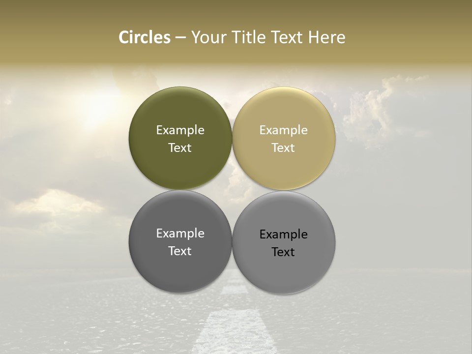 Way Tarmac Perspective PowerPoint Template