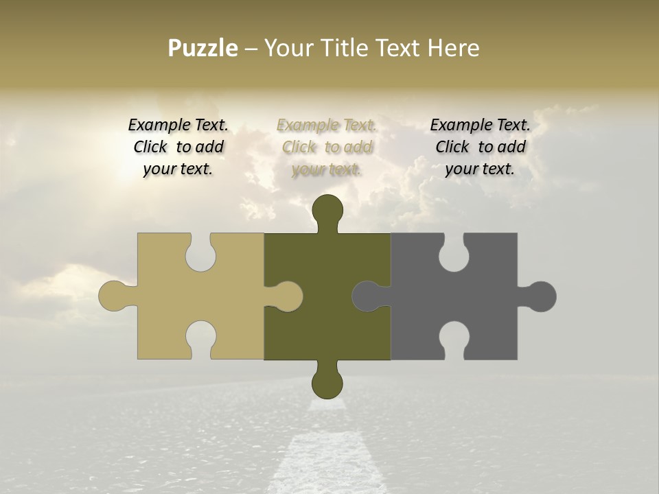 Way Tarmac Perspective PowerPoint Template