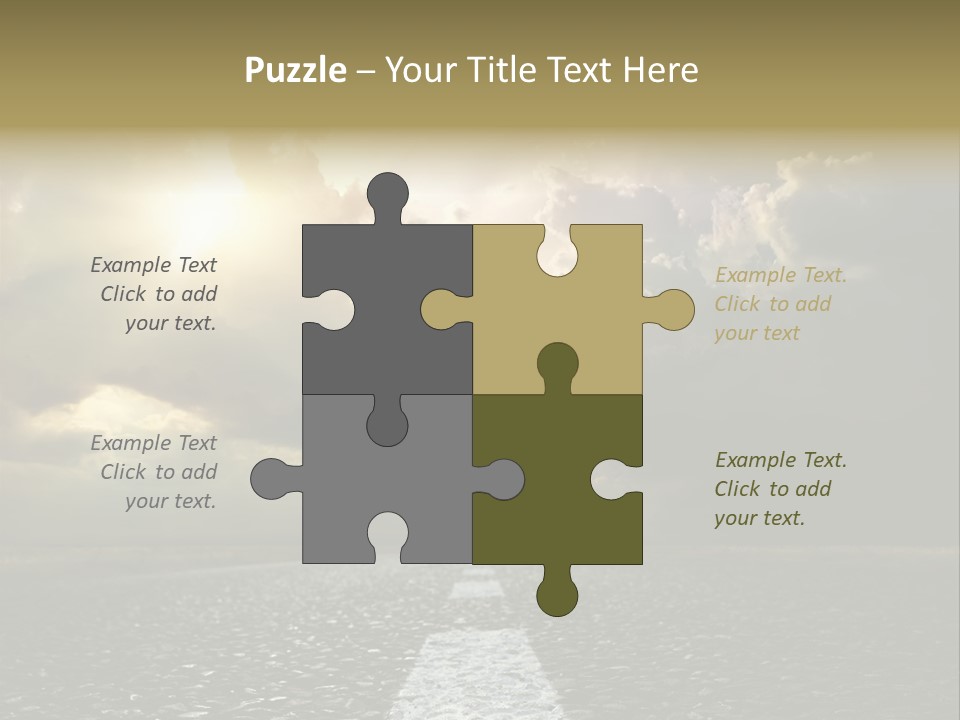 Way Tarmac Perspective PowerPoint Template