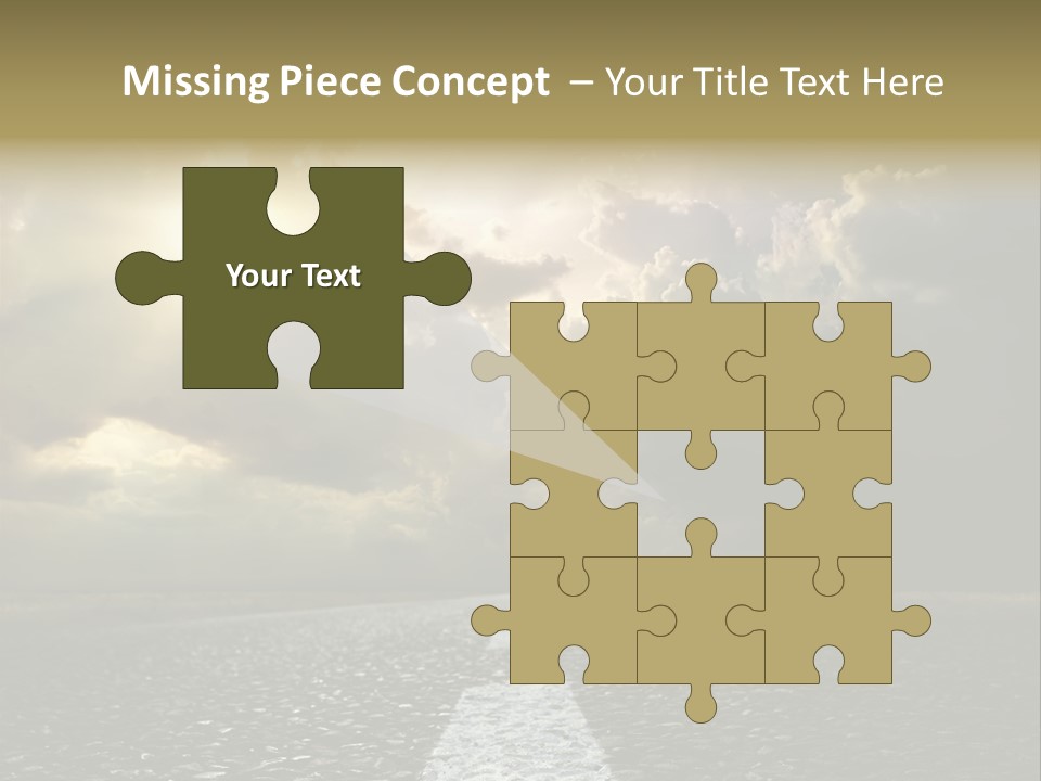 Way Tarmac Perspective PowerPoint Template