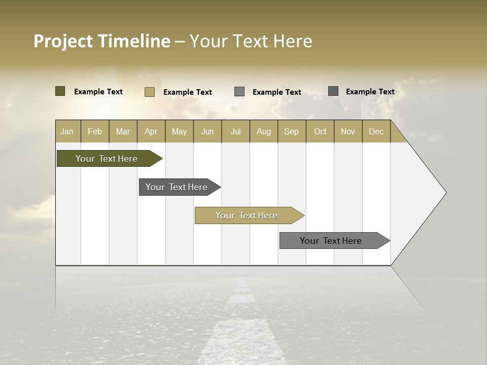 Way Tarmac Perspective PowerPoint Template