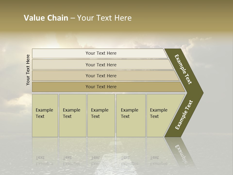 Way Tarmac Perspective PowerPoint Template