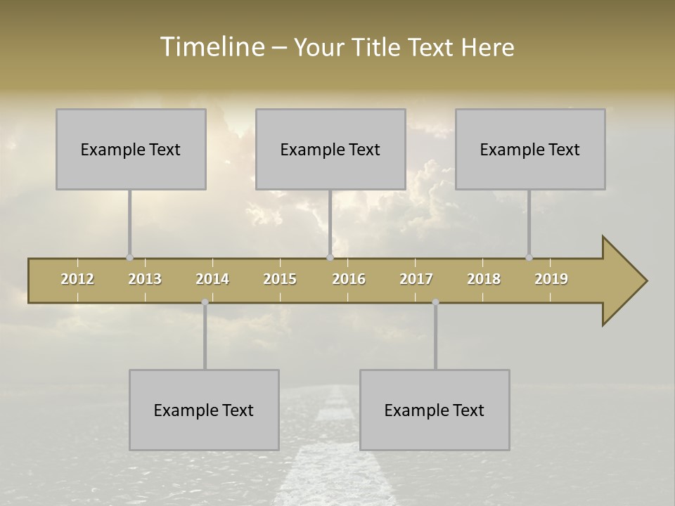 Way Tarmac Perspective PowerPoint Template