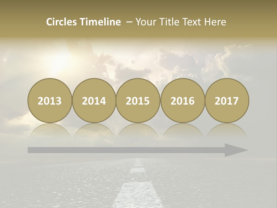 Way Tarmac Perspective PowerPoint Template