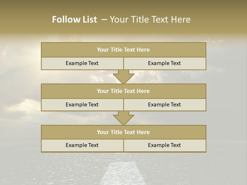 Way Tarmac Perspective PowerPoint Template