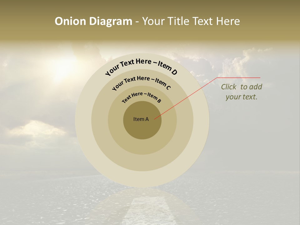 Way Tarmac Perspective PowerPoint Template