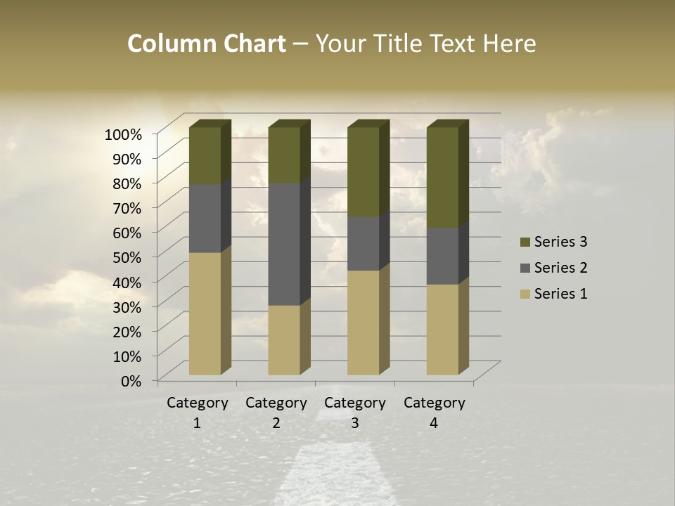 Way Tarmac Perspective PowerPoint Template