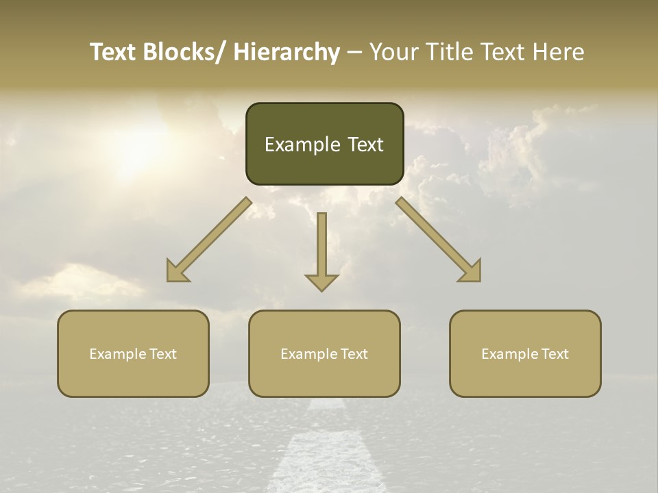 Way Tarmac Perspective PowerPoint Template
