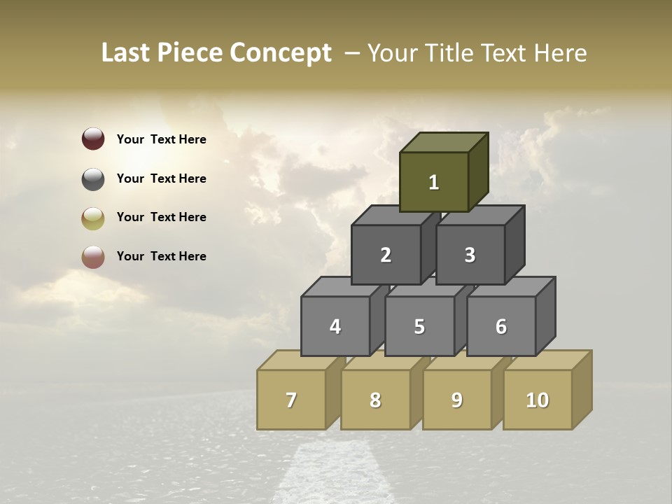 Way Tarmac Perspective PowerPoint Template