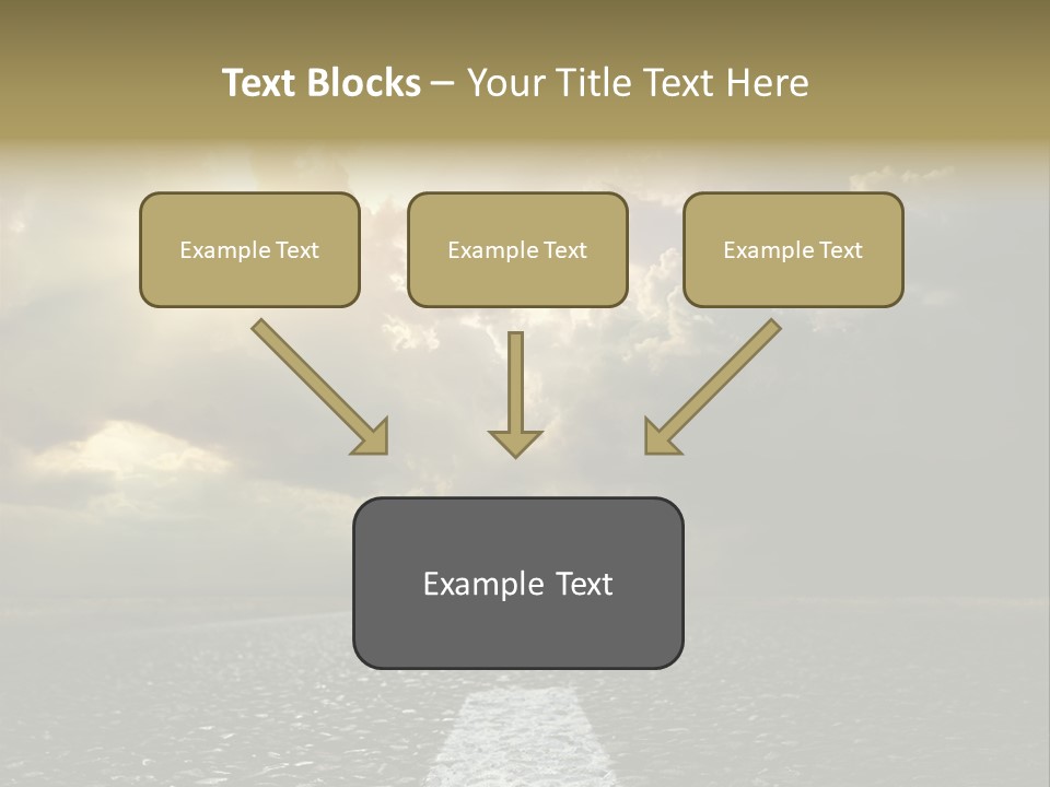 Way Tarmac Perspective PowerPoint Template
