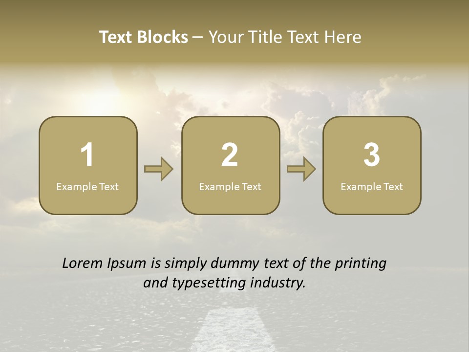 Way Tarmac Perspective PowerPoint Template