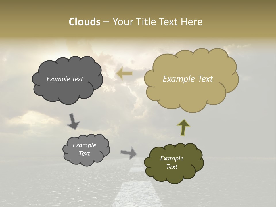 Way Tarmac Perspective PowerPoint Template