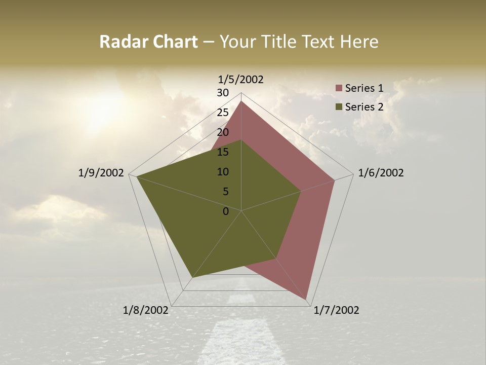 Way Tarmac Perspective PowerPoint Template