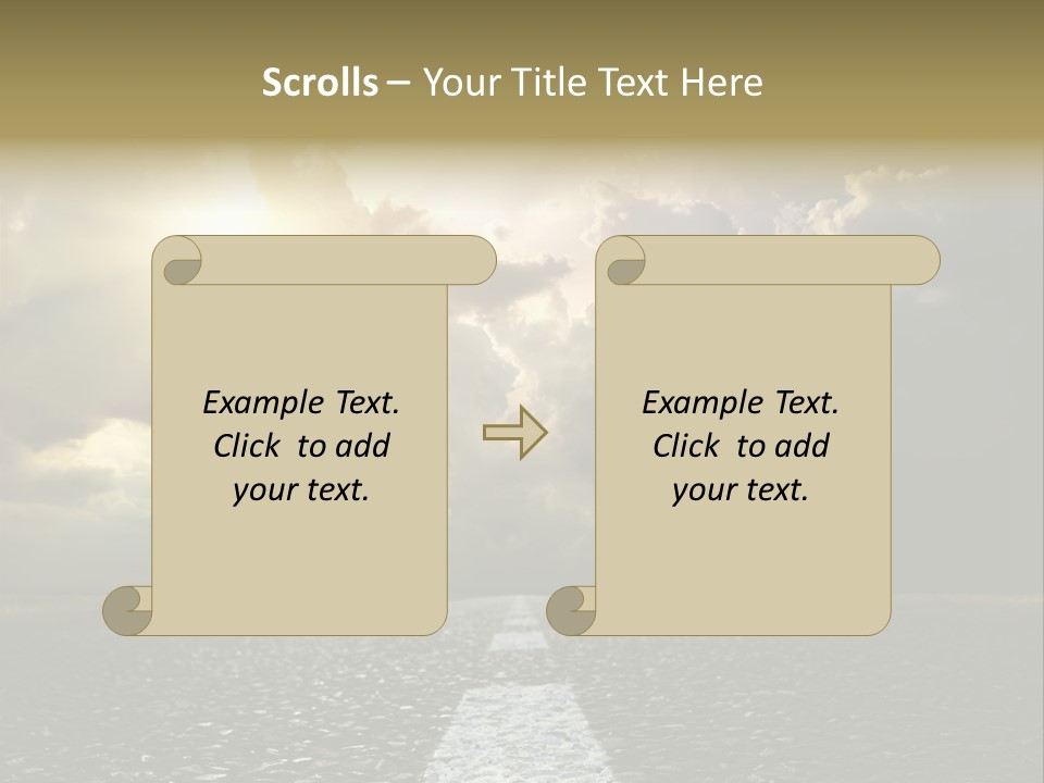 Way Tarmac Perspective PowerPoint Template