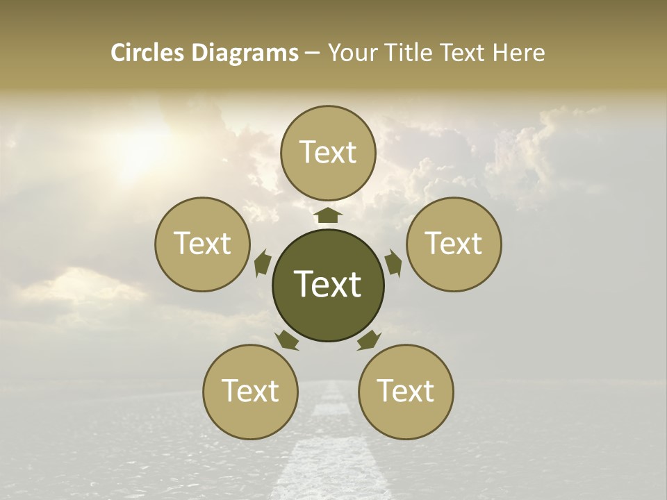 Way Tarmac Perspective PowerPoint Template