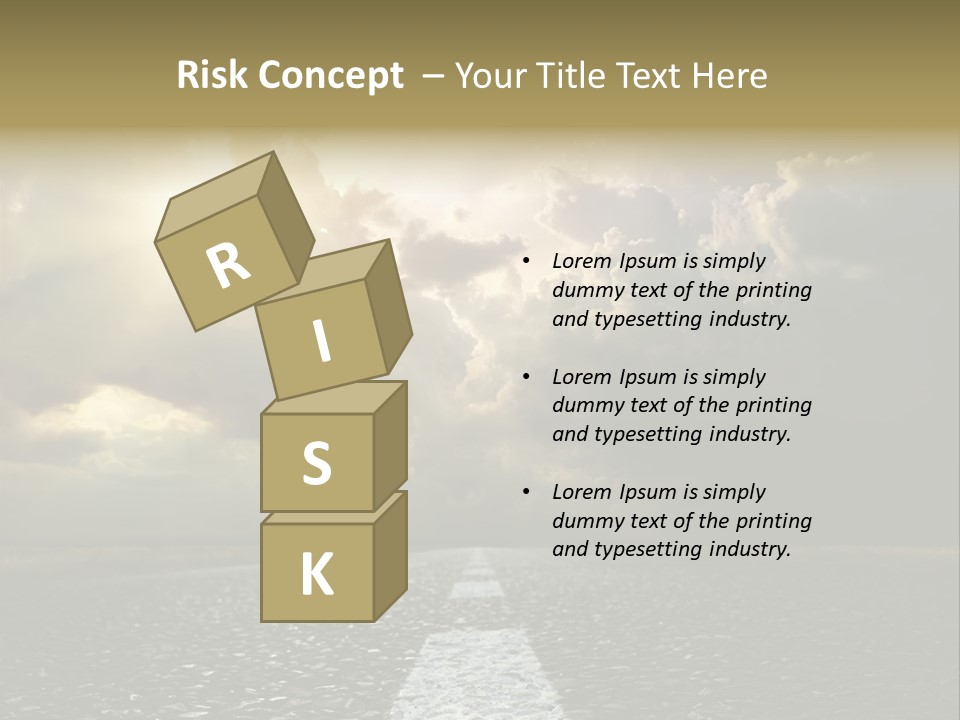 Way Tarmac Perspective PowerPoint Template