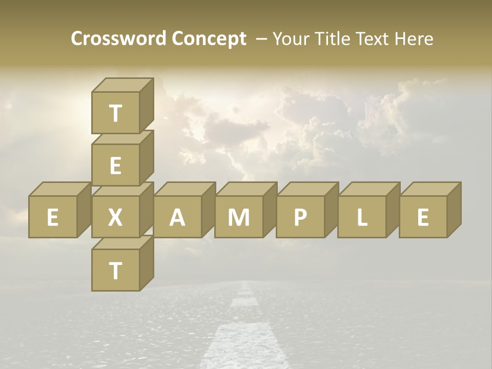 Way Tarmac Perspective PowerPoint Template