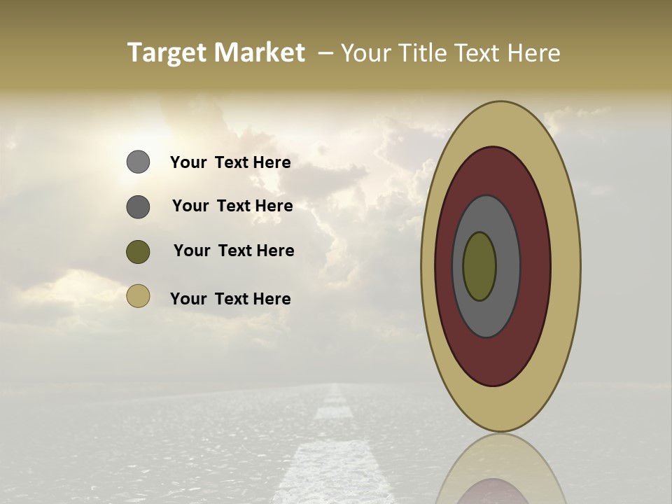 Way Tarmac Perspective PowerPoint Template