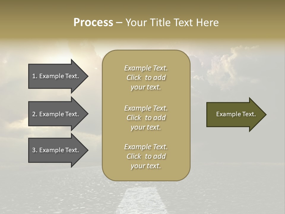 Way Tarmac Perspective PowerPoint Template